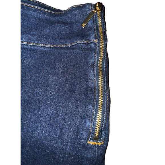 Y2K Marciano By Guess Jeans Dark Denim Mid Rise Flared Size 29 Sexy Stretch Jean - Picture 5 of 9